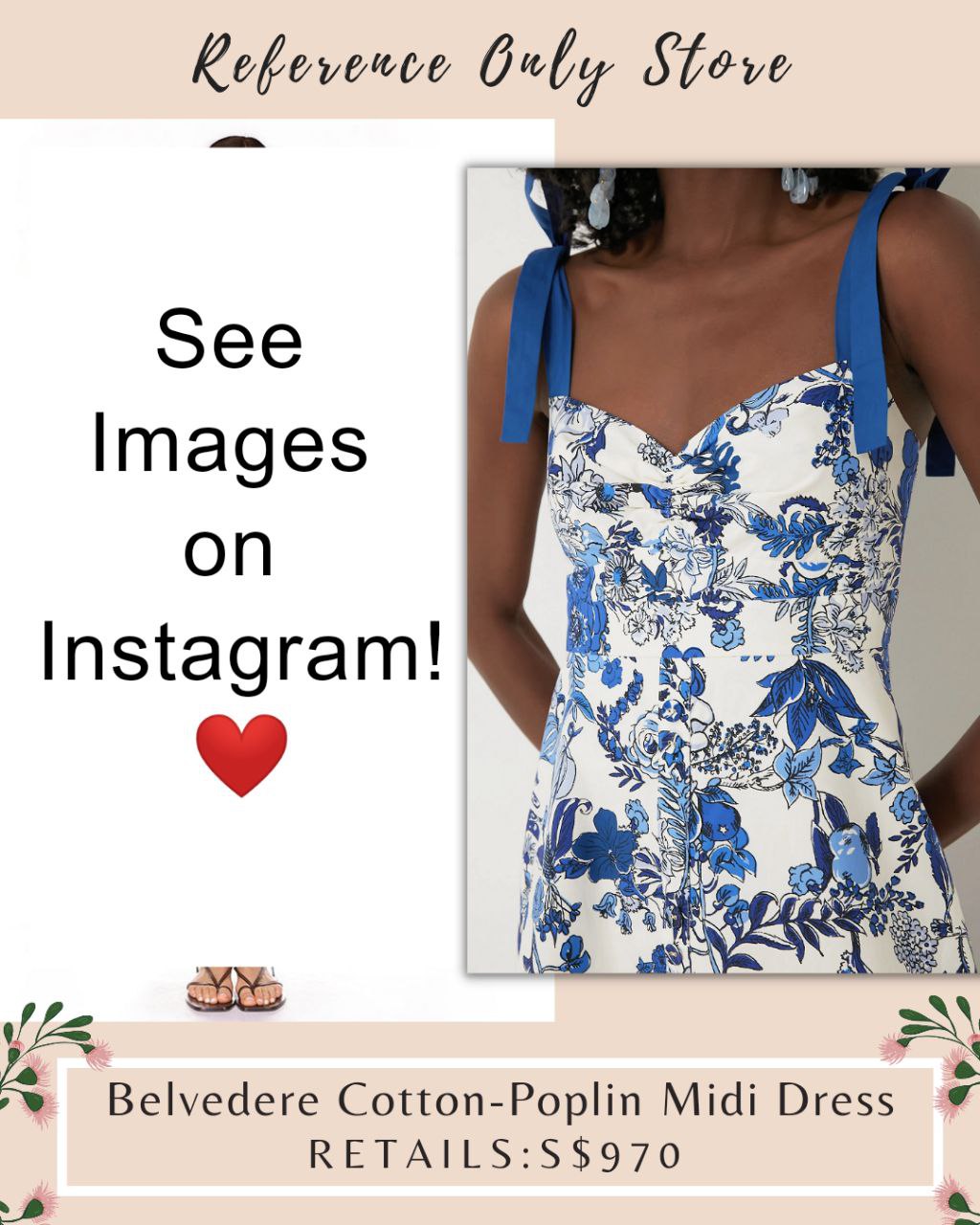 Cc Belvedere cotton poplin midi dress