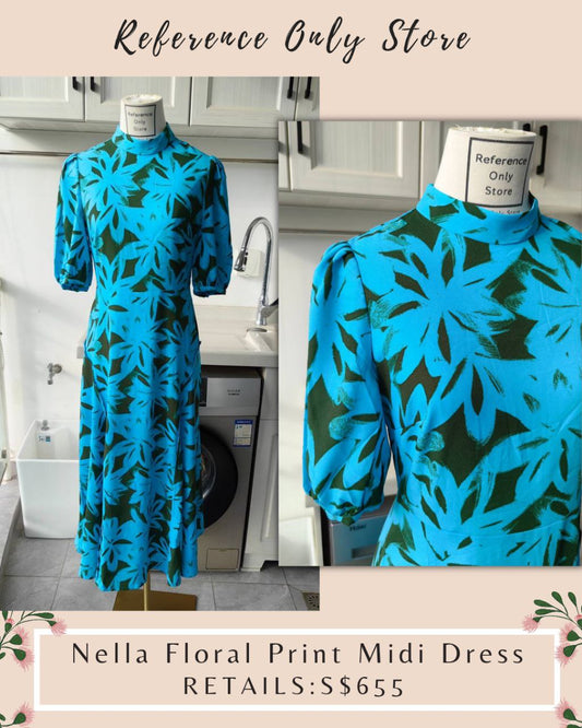 DVF Nella Floral Print Midi Dress