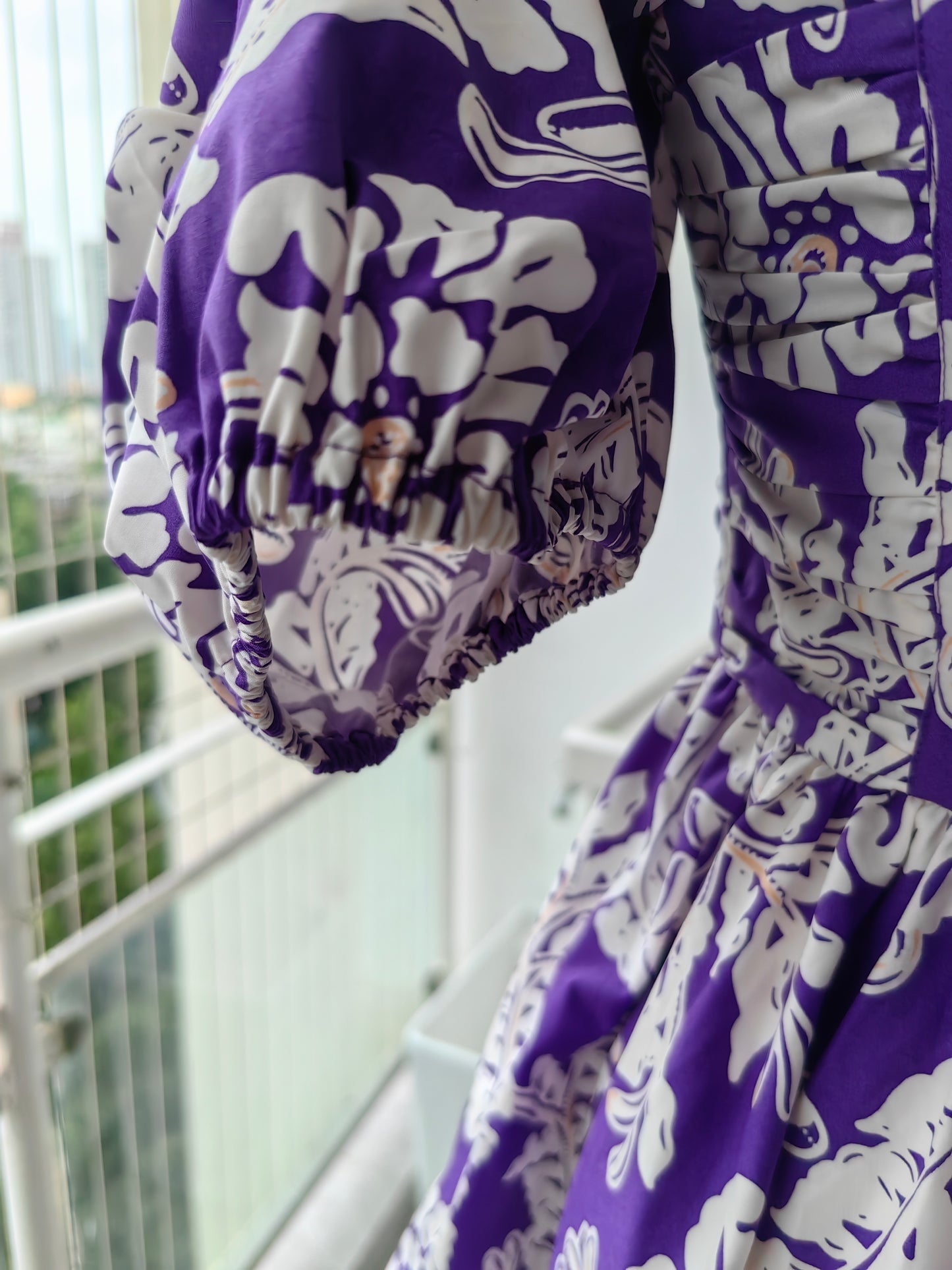 SJ Mini Purple organic cotton dress