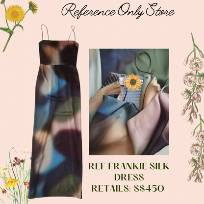 Frankie Silk Maxi Dress in Blur