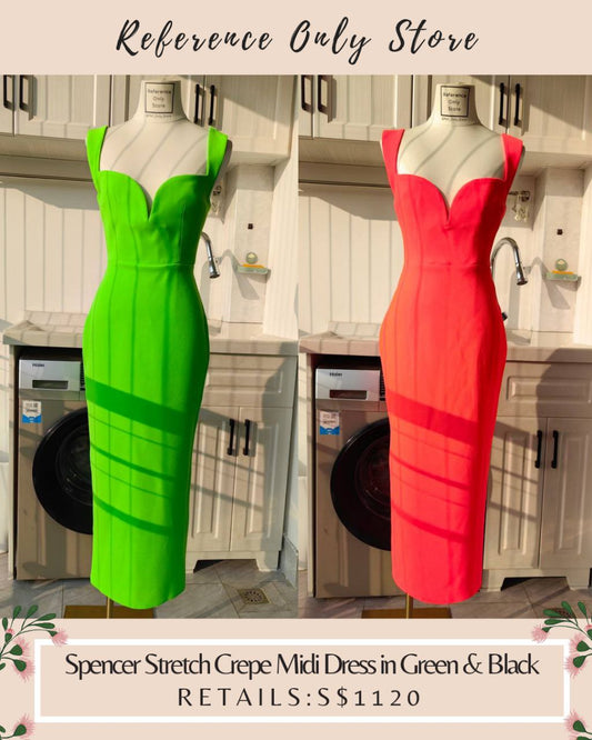 AP Spencer Stretch Crepe Midi Dress