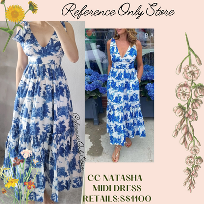 Readystock! Cc Natasha Blue Dress