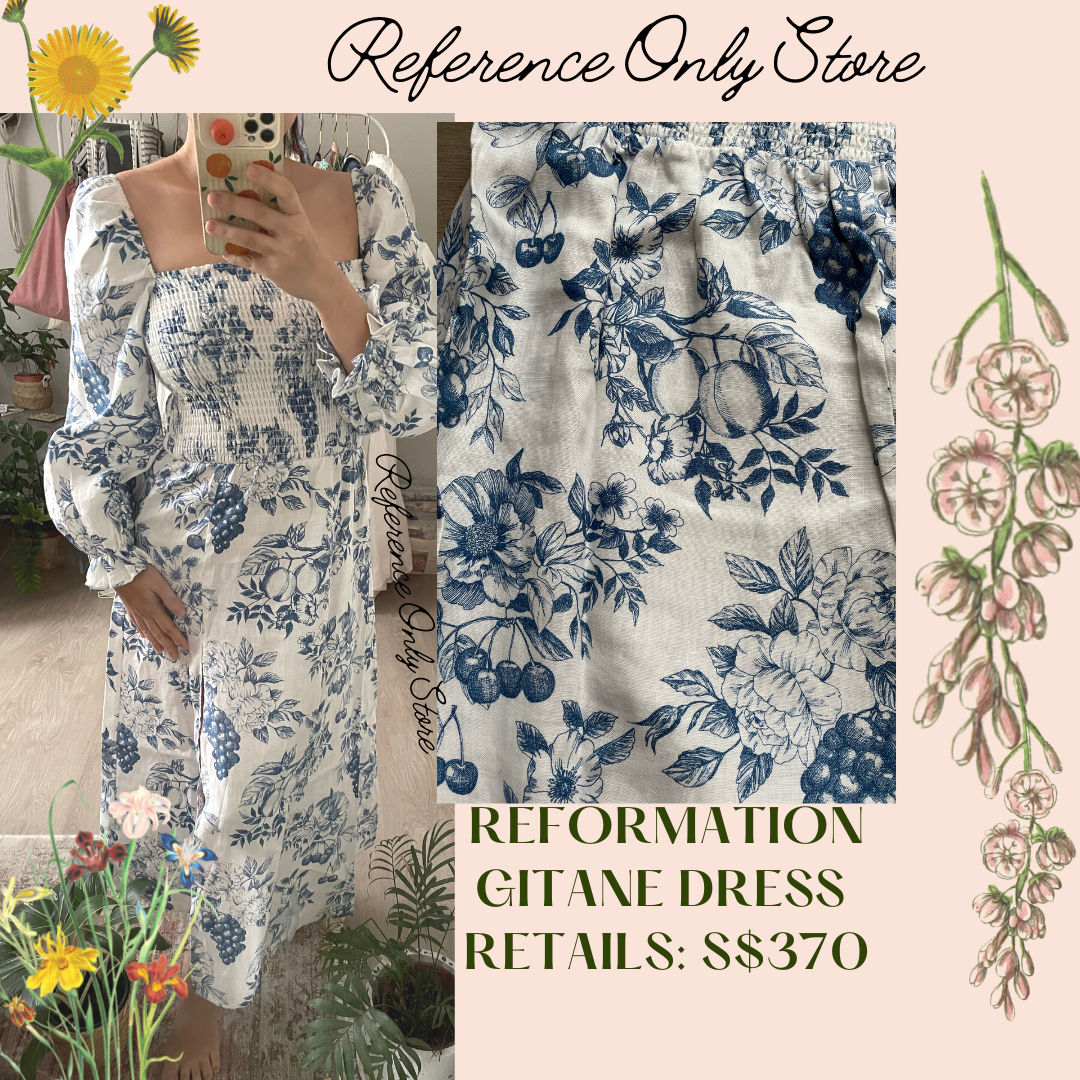 Readystock! Ref Gitane Linen Midi Dress