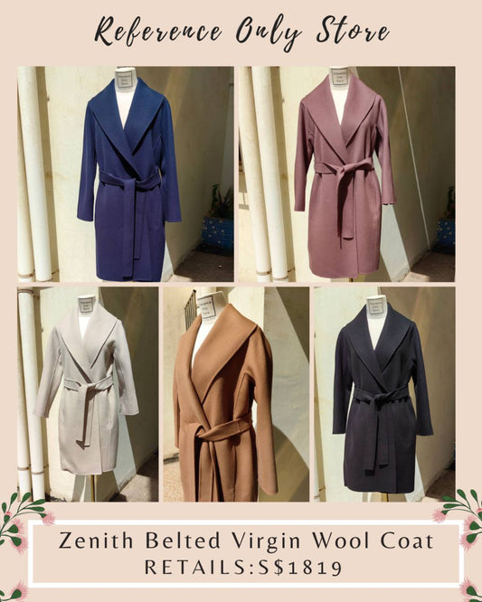 MM Zenith Belted Virgin Wool Coat