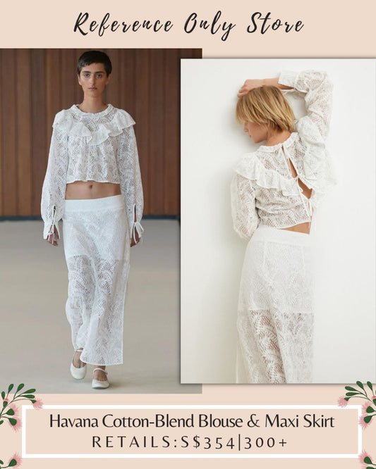 TG Havana Cotton Blend Blouse + Maxi Skirt
