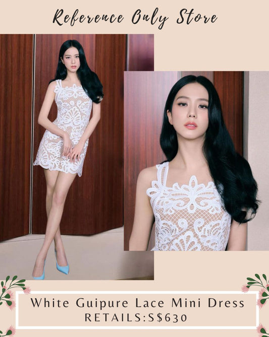 SP White Guipure lace mini dress