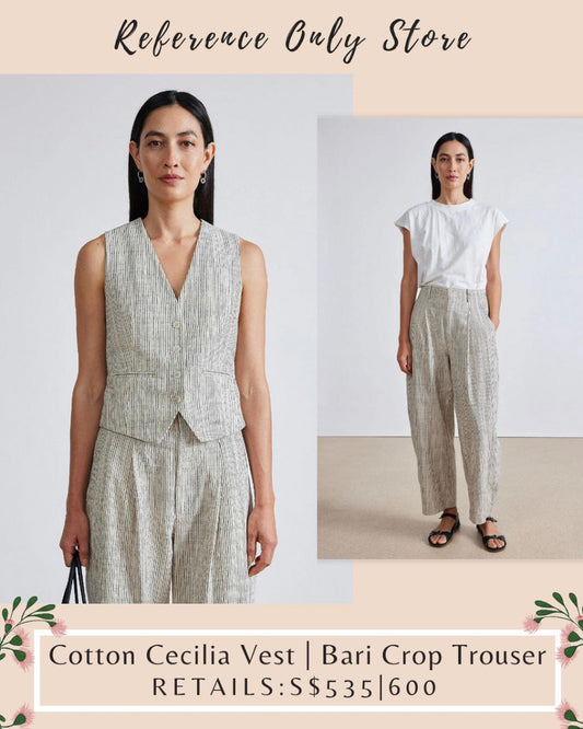 AA Cotton Cecilia Vest & Bari Crop Trouser