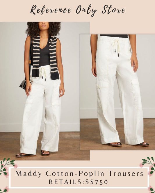 LM Maddy cotton poplin trousers pant