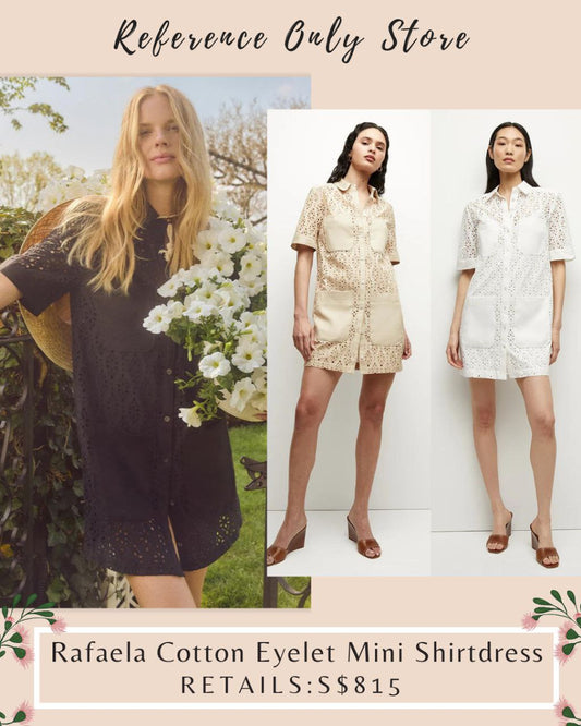 VB Rafaela cotton eyelet mini shirt dress