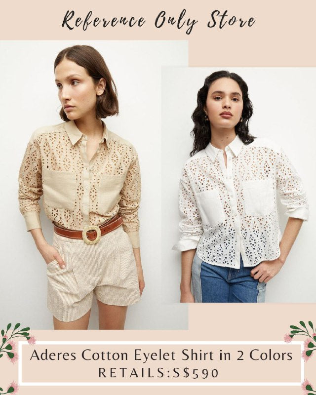 VB Aderes cotton eyelet shirt in 2 colors