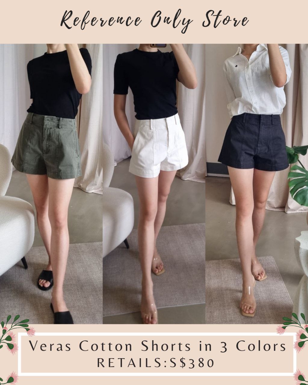 AA Veras Cotton Shorts in 3 colors