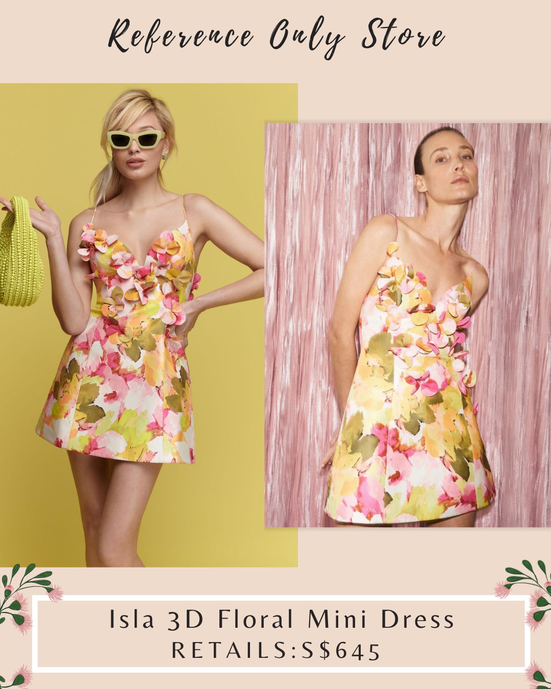 ACL Isla 3D Floral mini dress