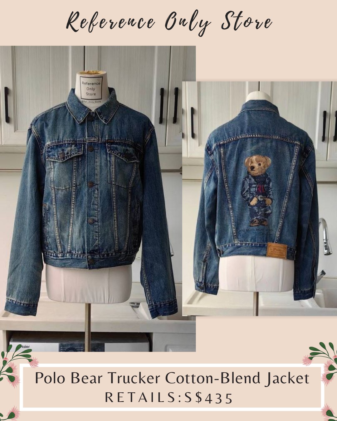 RL Polo Bear Trucker Cotton Blend Jacket