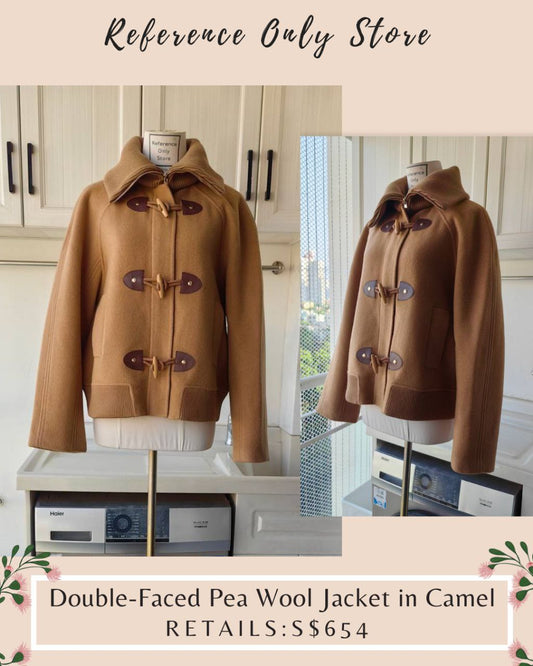 MJ Double Face Pea wool jacket in camel