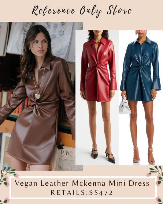 CAS Vegan Leather Mckenna dress