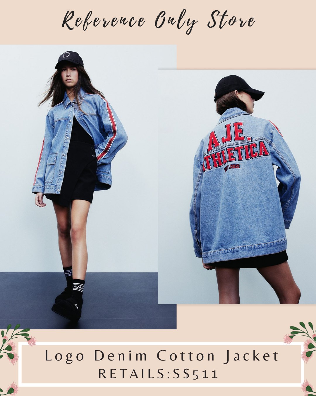 AJ Logo Denim Cotton jacket