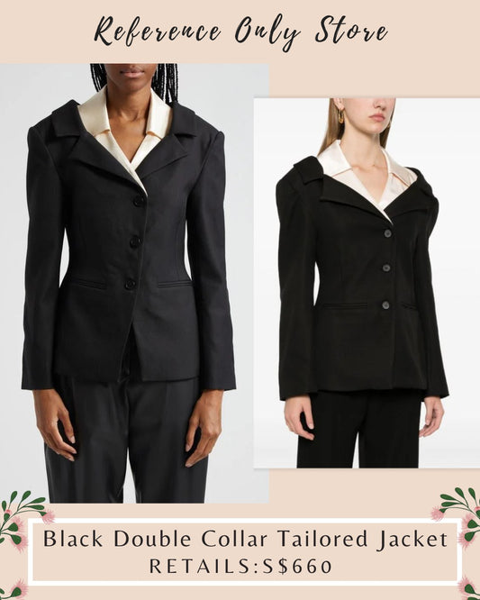 SG Black Double Collar Tailored jacket