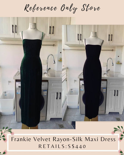 ref Frankie Velvet Rayon silk maxi dress