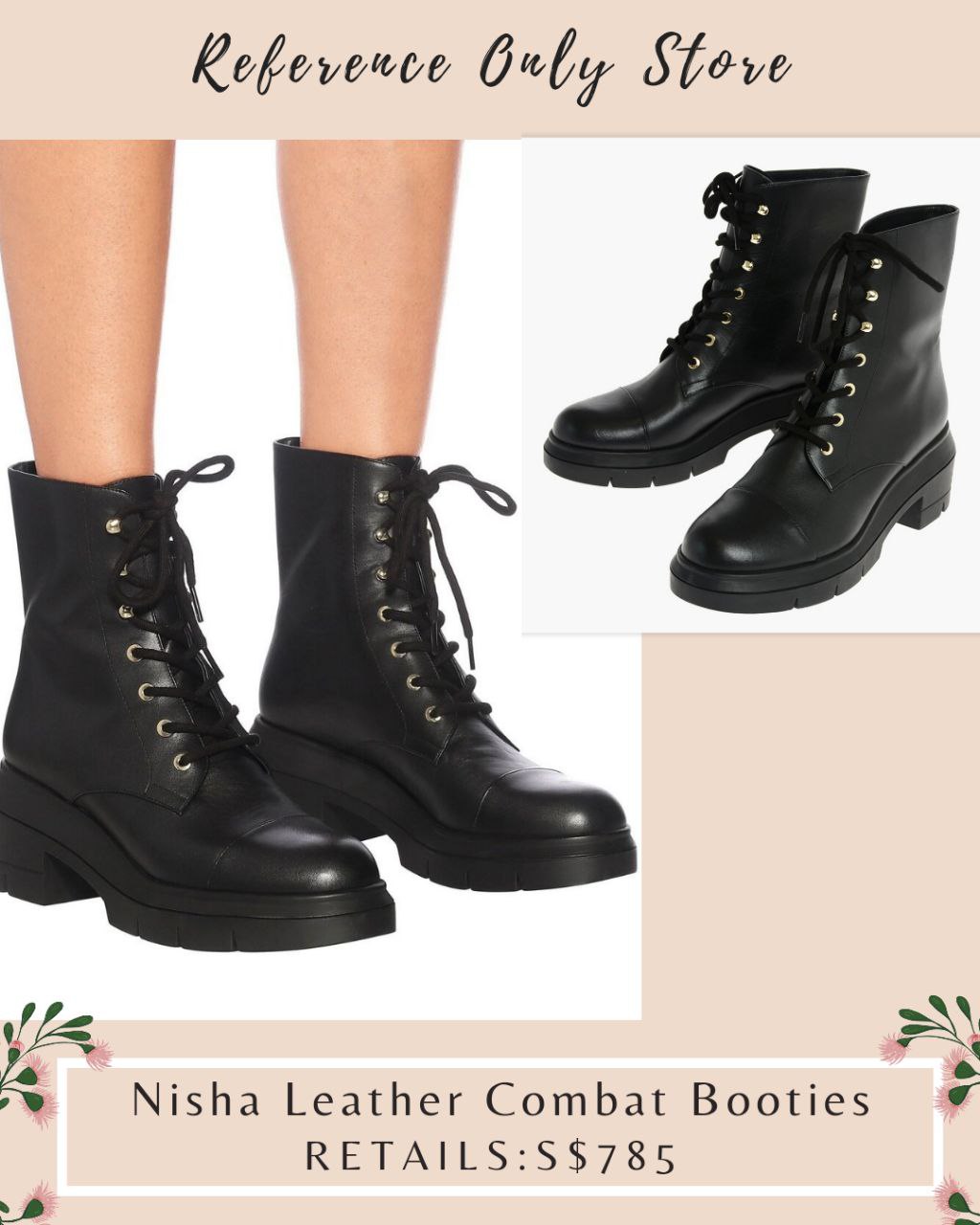 SW Nisha Leather Combat Booties