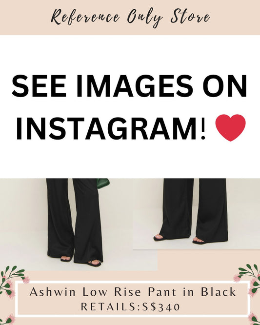 Ref Ashwin Low rise pants in black