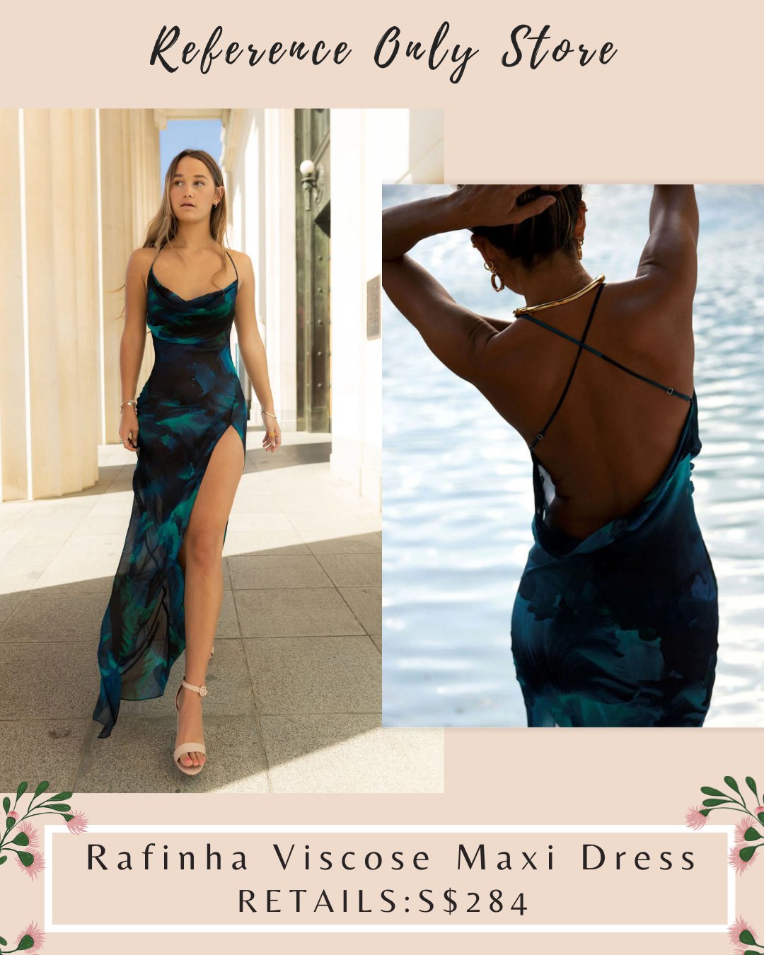 RB Rafinha viscose maxi dress