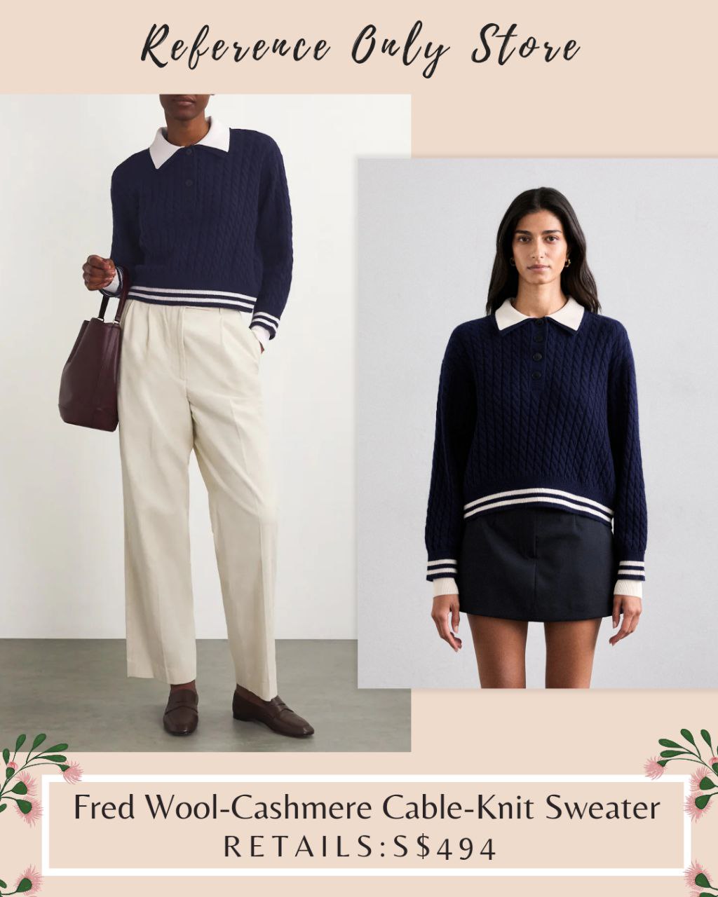 SD Fred Wool Cashmere cable knit sweater