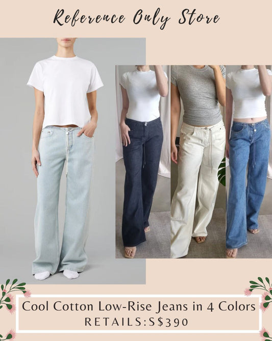 4 Colors! SH Cool Cotton Low Rise jeans