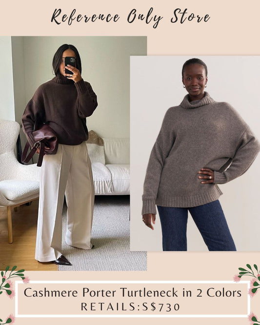 JK Cashmere portle turtleneck in 2 colors