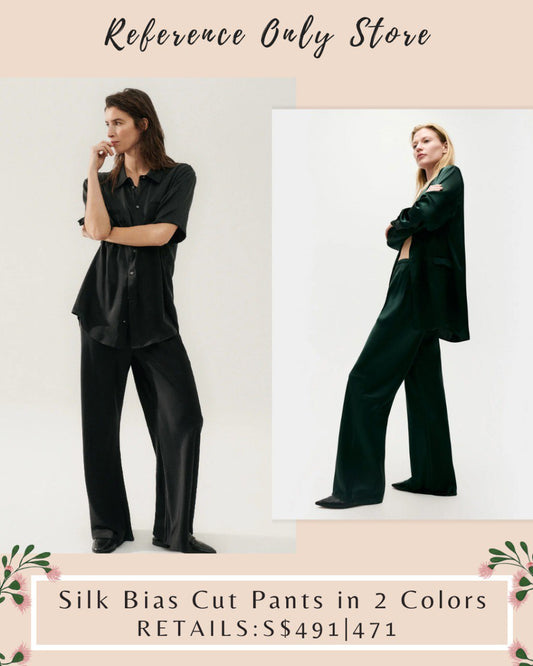 SL Bias cut silk pants