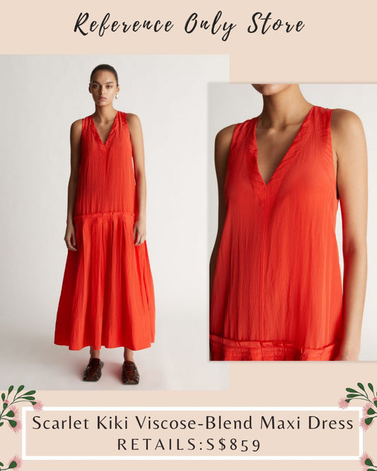 LM Scarlet red kiki maxi dress