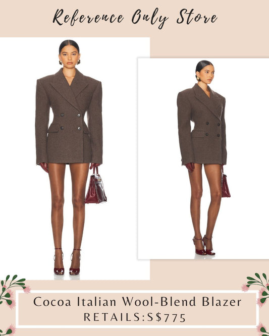 HS Cocia Italian wool blend blazer / dress