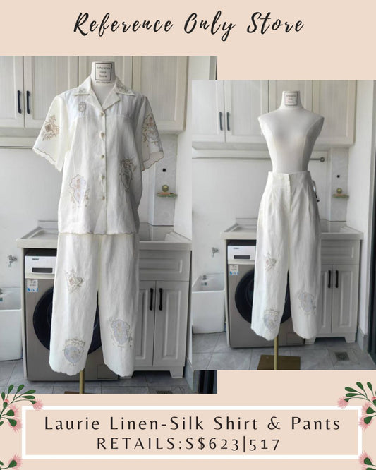 AM Laurie Linen silk shirt & pants