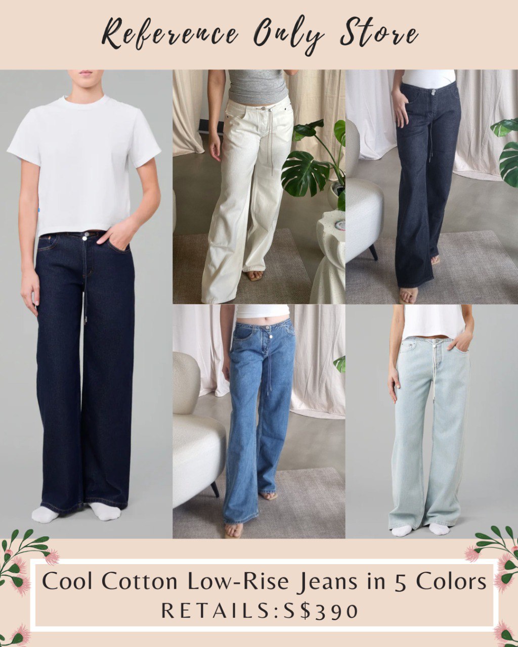 New Colors! SH Cool Cotton Low Rise jeans