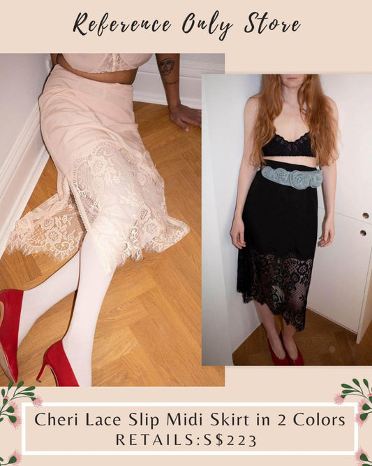 ML Cheri slip midi skirt