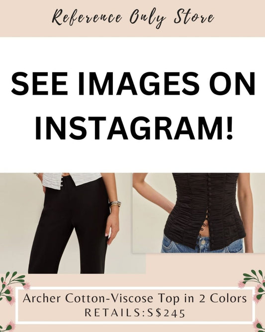 Ref Archer cotton viscose top in 2 colors