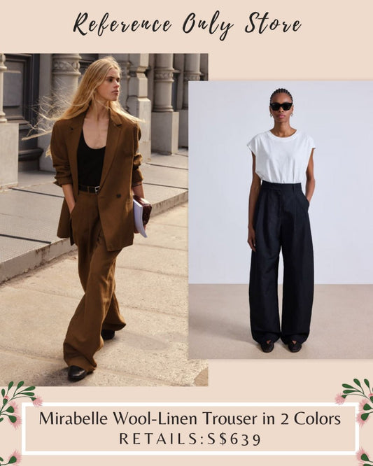AA Mirabelle wool linen trousers in 2 colors