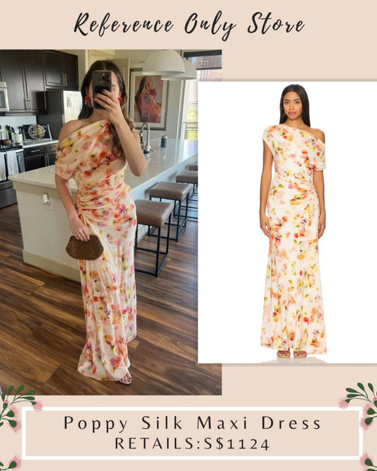 ALC Poppy Silk Maxi Dress