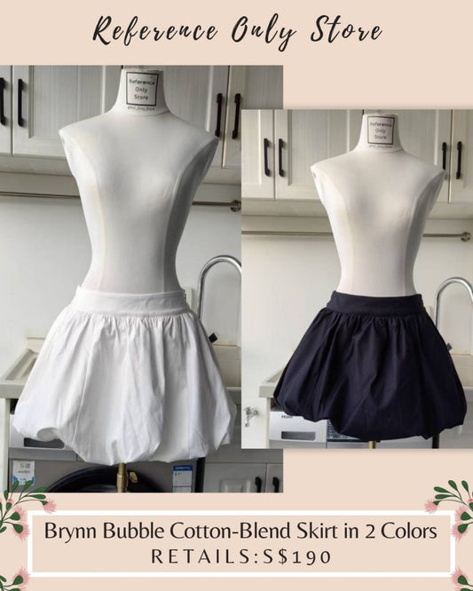 Ref Bryson bubble cotton blend skirt in 2 colors