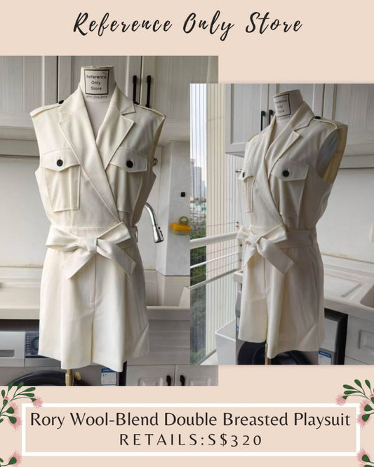 RS Rory wool blend double breasted playsuit