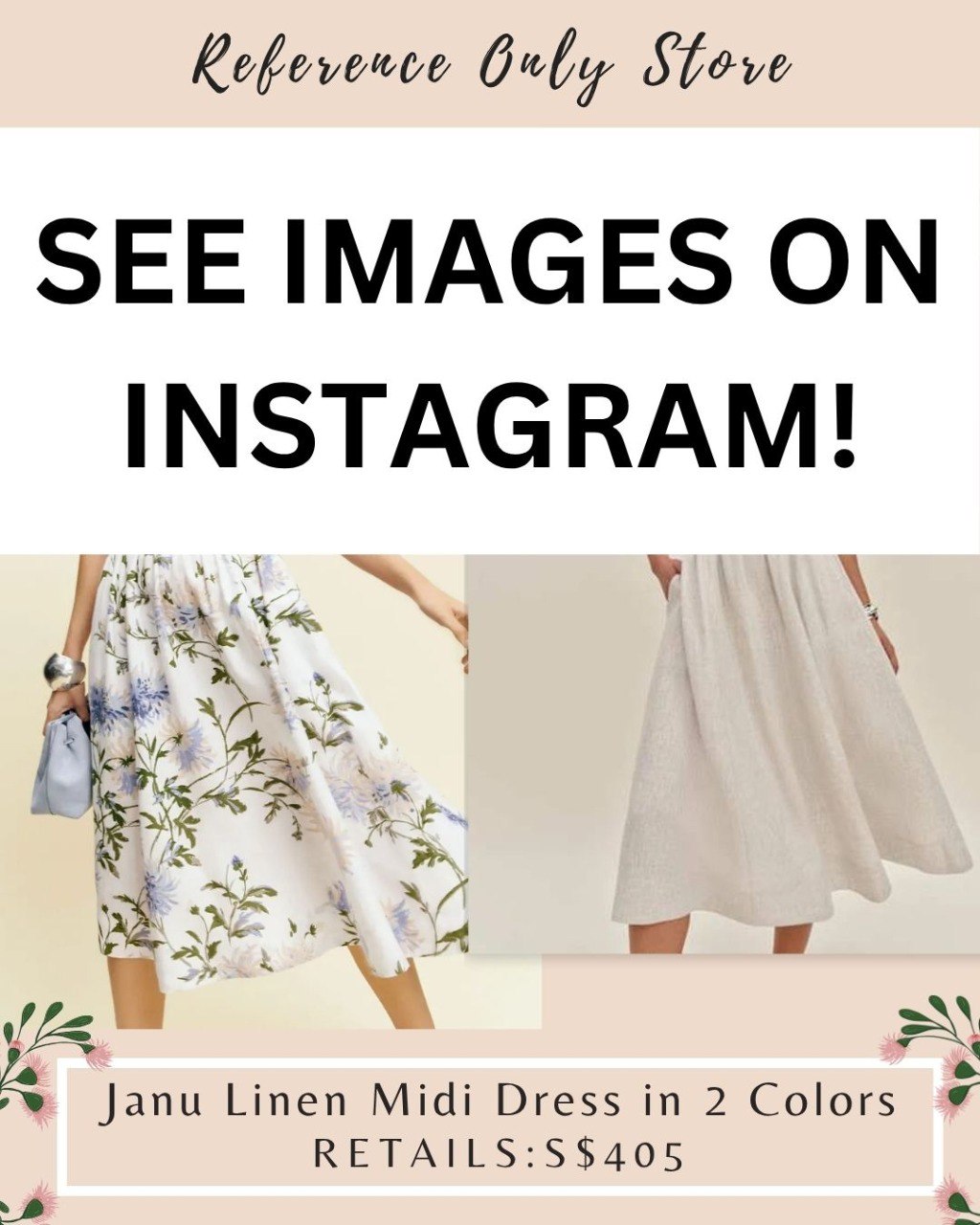 Ref Janu linen midi dress