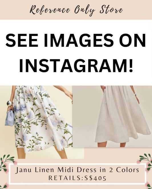 Ref Janu linen midi dress
