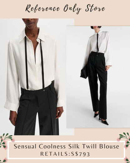 DS Sensual coolness silk twill shirt