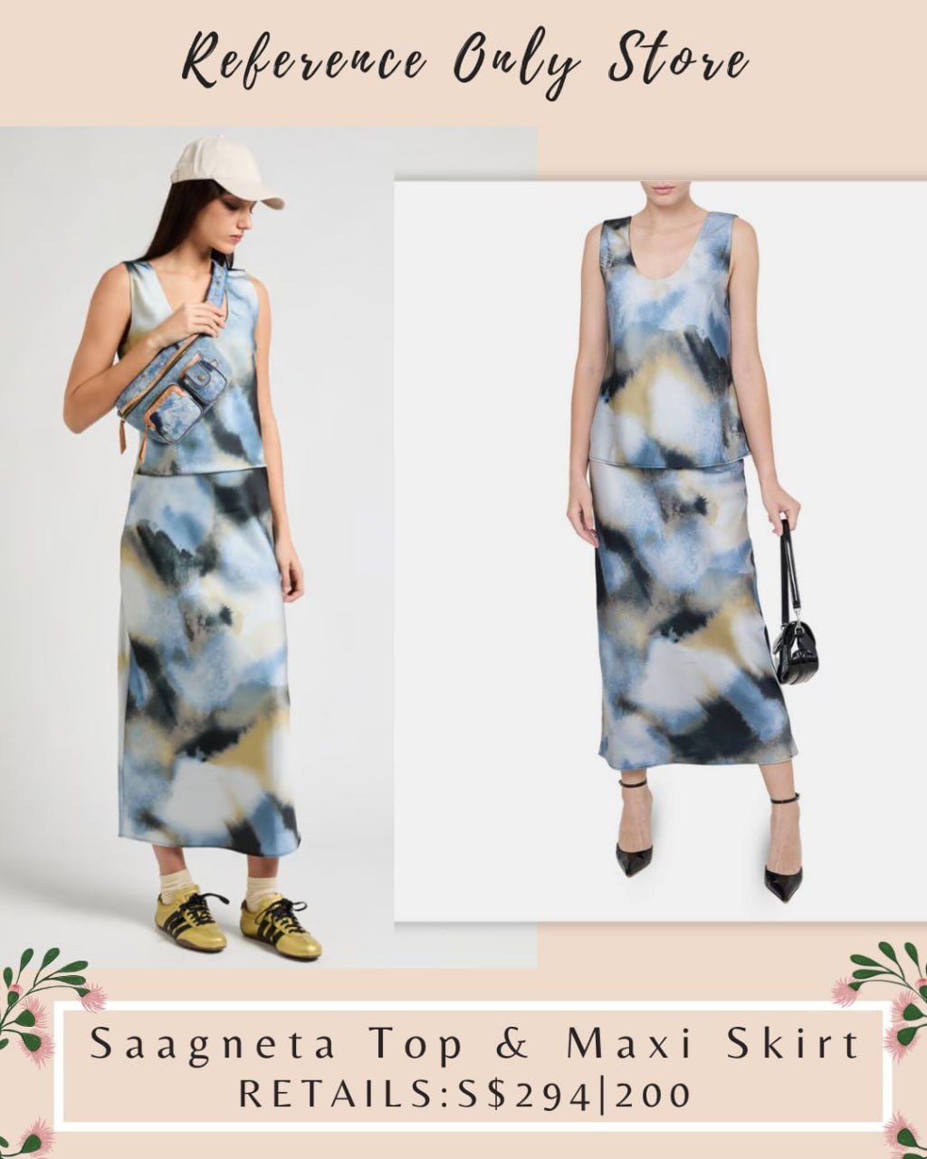 SS Saagneta top and midi skirt