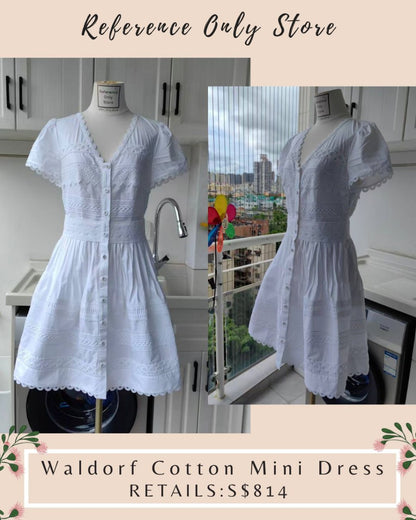 CC Waldorf cotton mini dress ivory