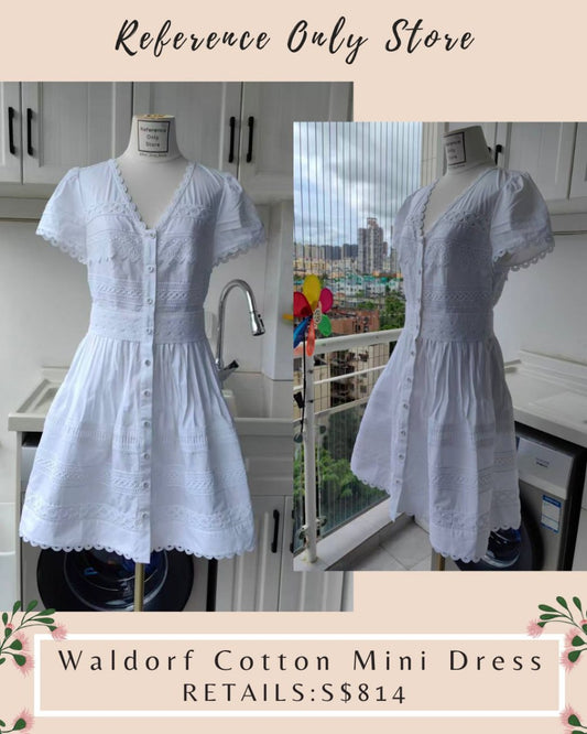 CC Waldorf cotton mini dress ivory