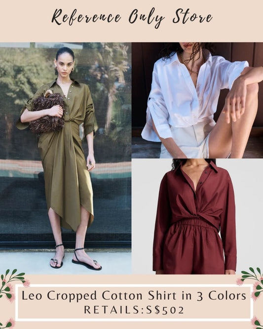 ALC Leo Cropped cotton shirt
