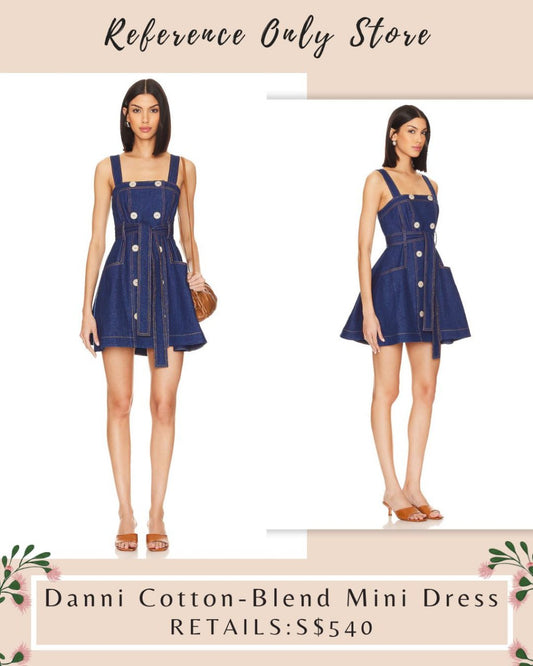 ALX Danni Cotton Blend mini dress