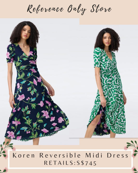 DVF Koren reversible midi dress