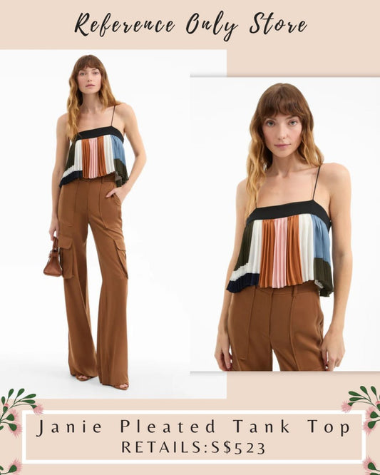 VB Janie pleated tank top