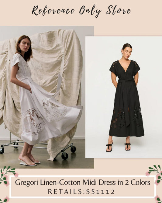 CLE Gregori linen cotton midi dress